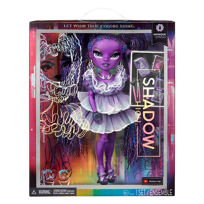 Rainbow High S3 Shadow High - Poupée 27 cm Dia Mante (Violet) - 1 tenue +  accessoires et